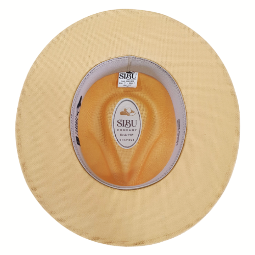 Zé do Chapéu | Chapéu Trento Lona de Algodão Amarelo com Tira de